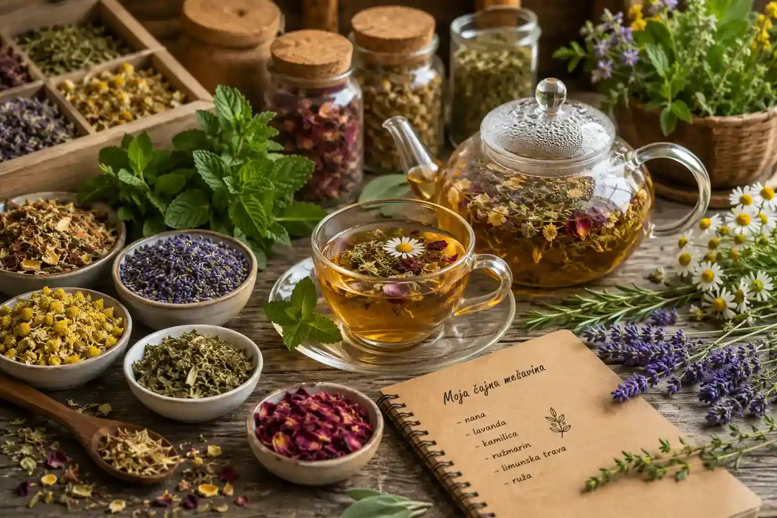 Uloga aromatičnog bilja u pravljenju unikatnih čajnih mešavina